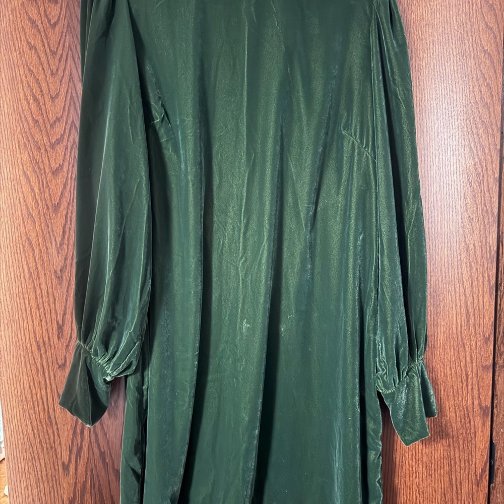 Banana Republic Green Velvet Dress. XL